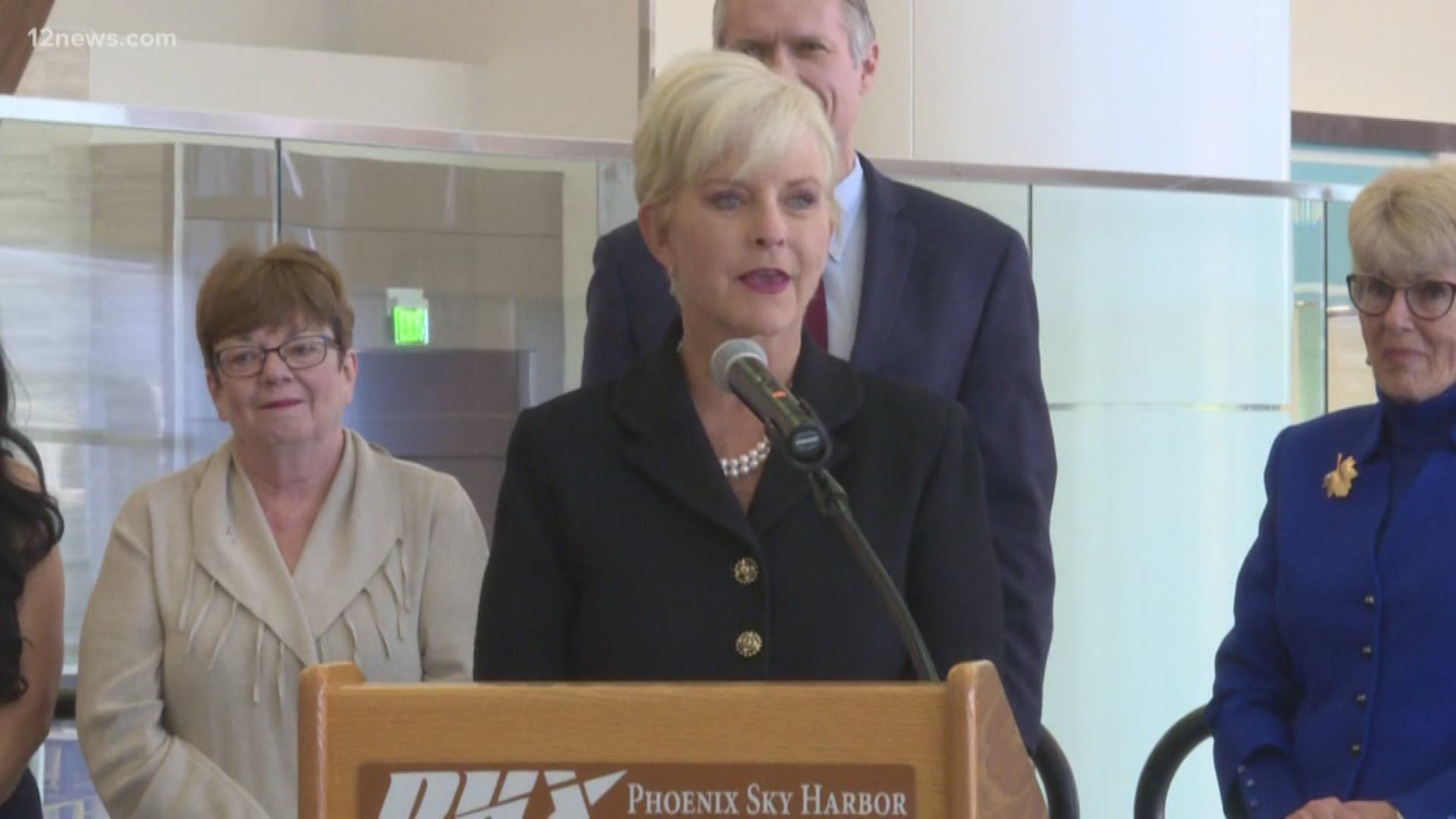 Cindy McCain says she witnessed a toddler being trafficked at Sky Harbor Airport. Phoenix PD is disputing those claims, however. Today, she tweeted an apology and says she hopes her comments are not a distraction from the issue of human trafficking.