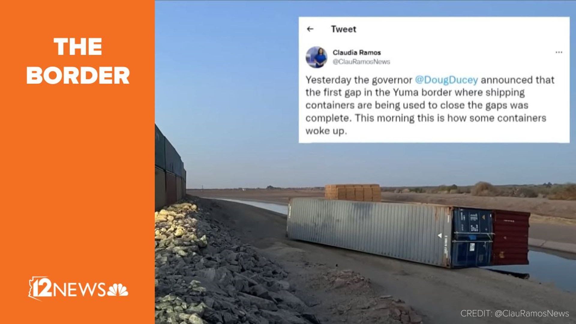 Gov. Doug Ducey seems to have taken much pride in his initiative to stack shipping containers along the Arizona-Mexico border.
