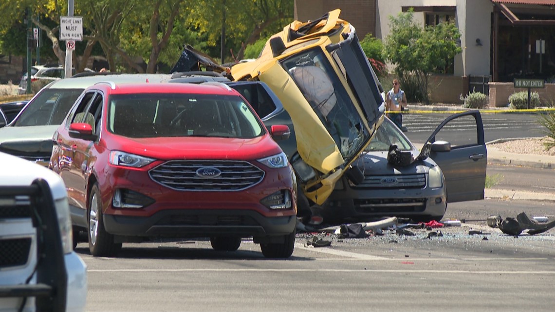 Child hit by police car responding to north Phoenix crash | 12news.com