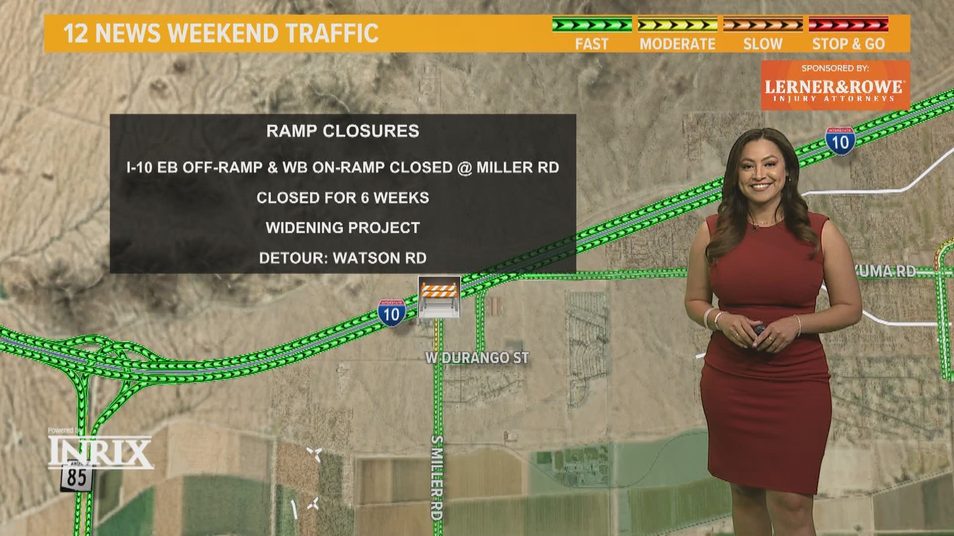 Vanessa Ramirez has the latest on the closures and detours on Valley roads for the weekend of March 18, 2022.