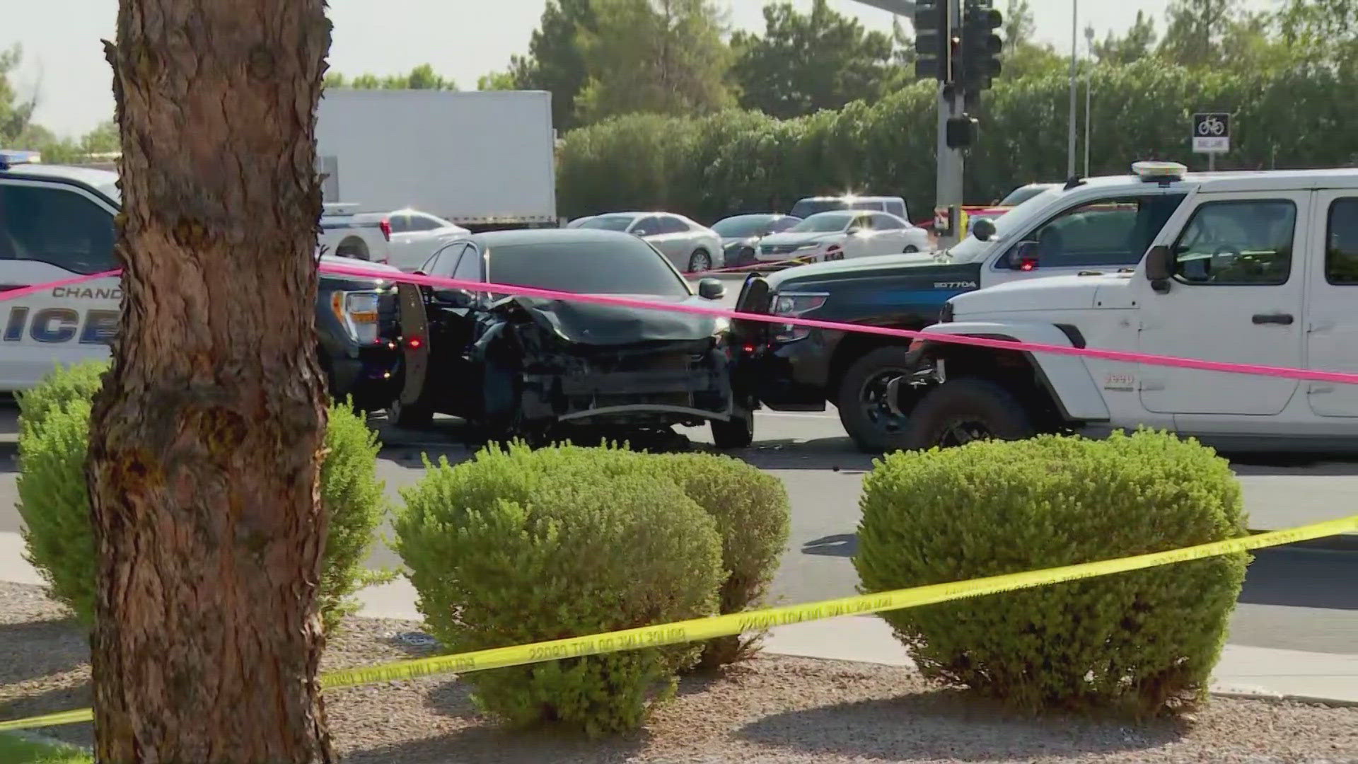 A shooting involving Chandler police ends with a suspect dead following a pursuit and armed confrontation.
