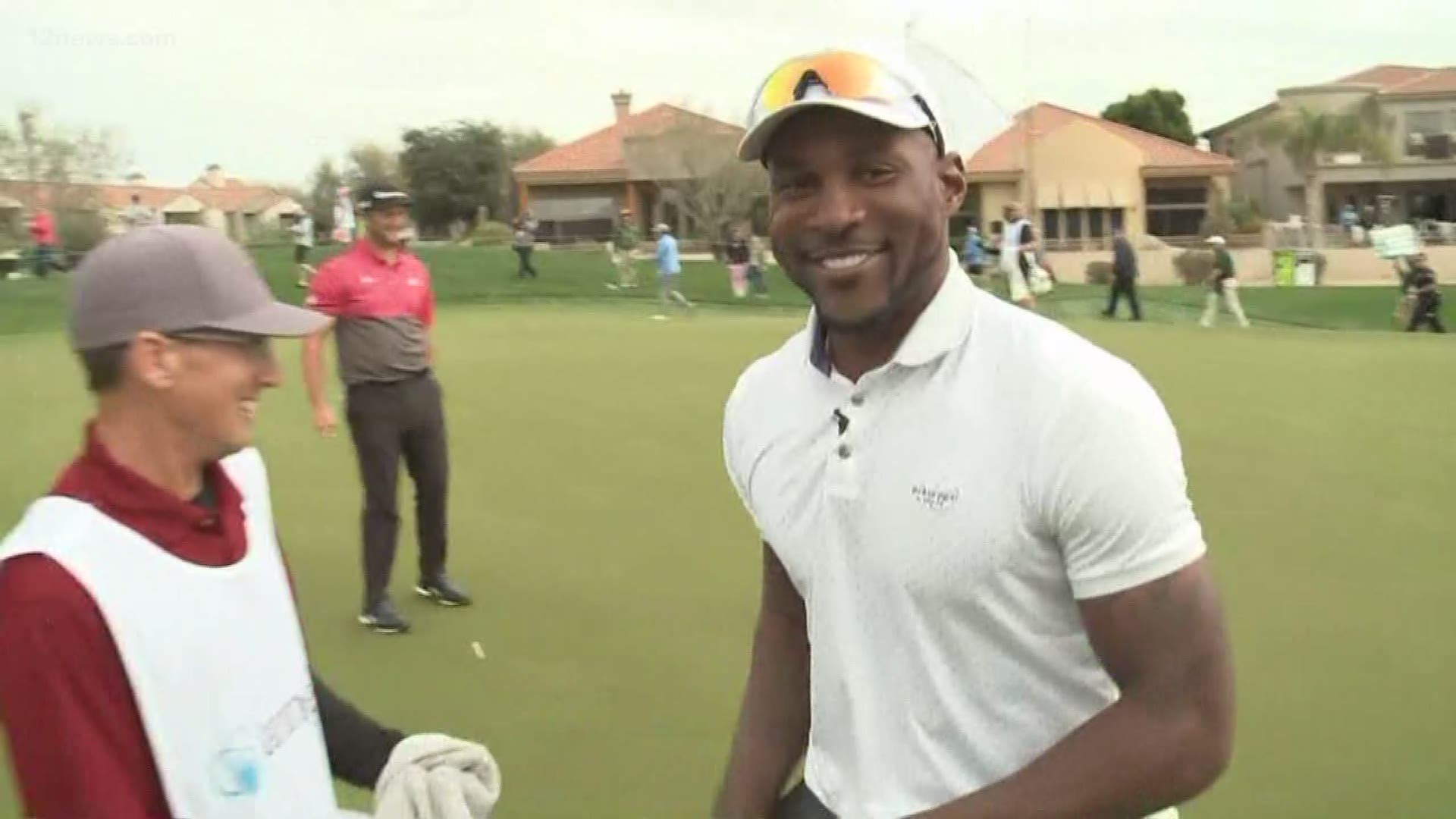 Patrick Peterson hit the links with the pros today. Coop followed him to catch up and check out his game away from the football field and on the green.