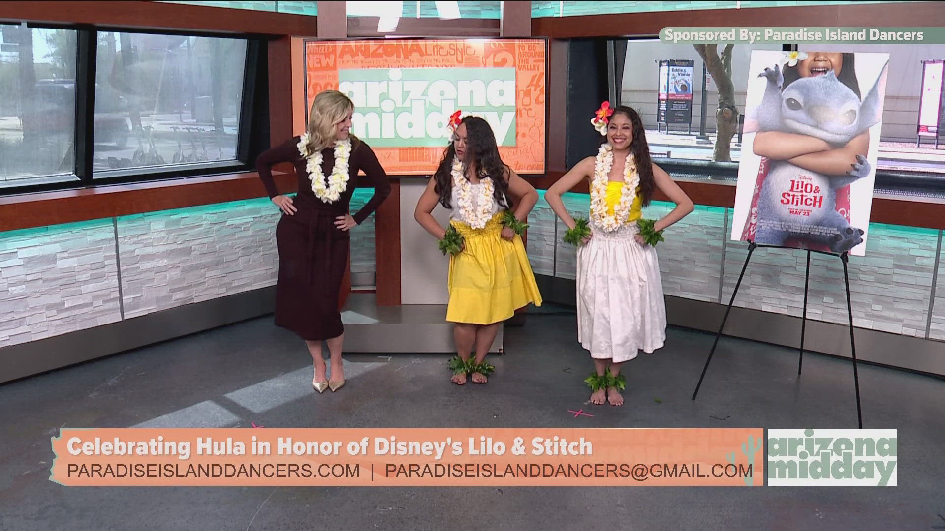 The Paradise Island Dancers stop by to show us how to hula and they give us a peek and the new live action Lilo & Stitch