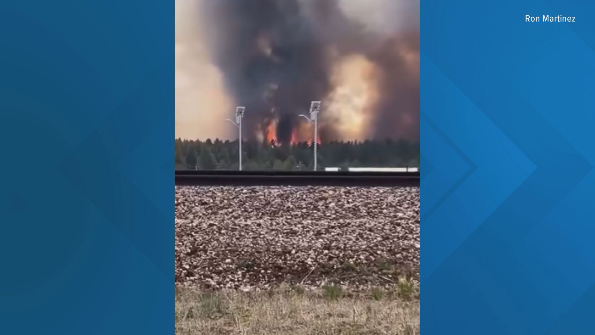 Viewer captures footage of Bravo Fire burning near Flagstaff | 12news.com