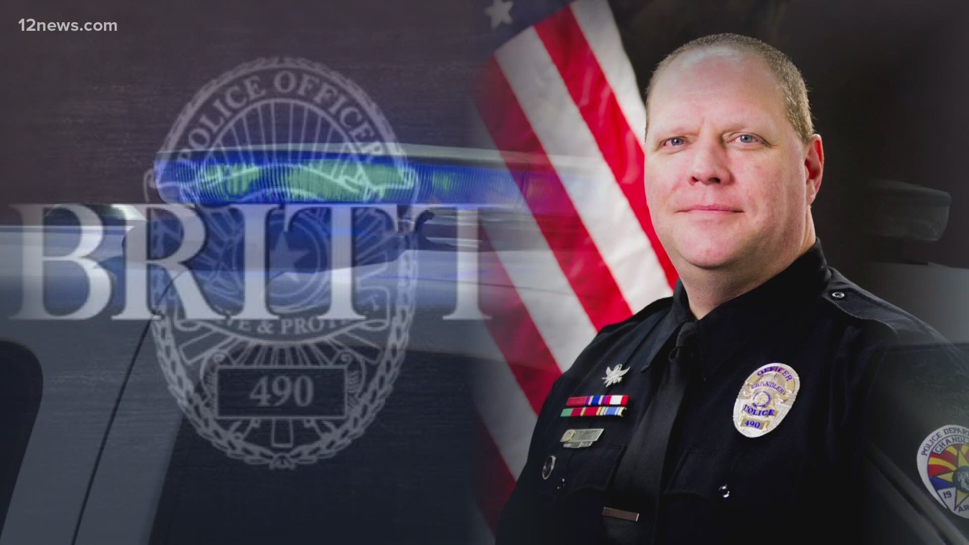 According to a tweet sent from the department, Officer Tyler Britt served 19 years with the Chandler Police Department.