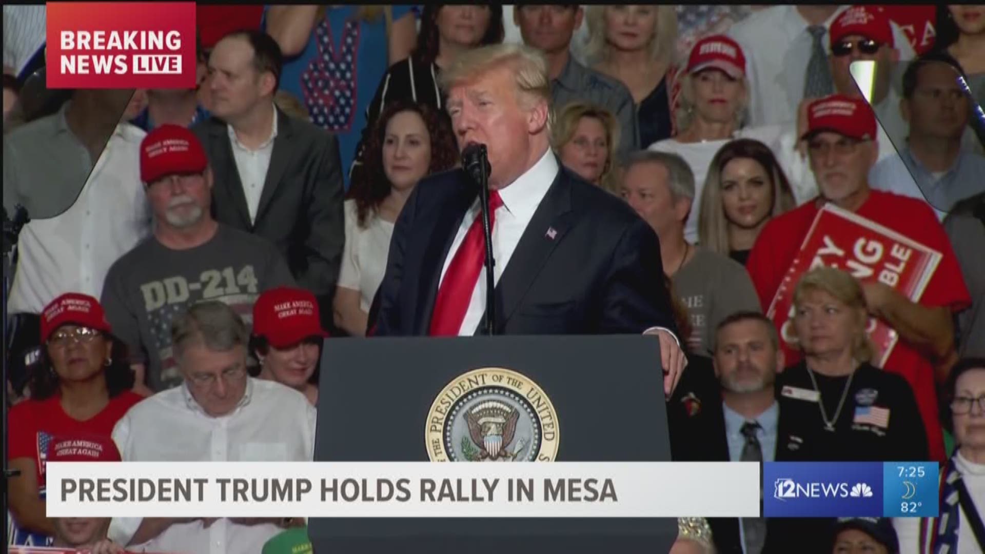 President Trump talked about open borders while laying out why voters should vote Republican and "yes" for Senate candidate Martha McSally.