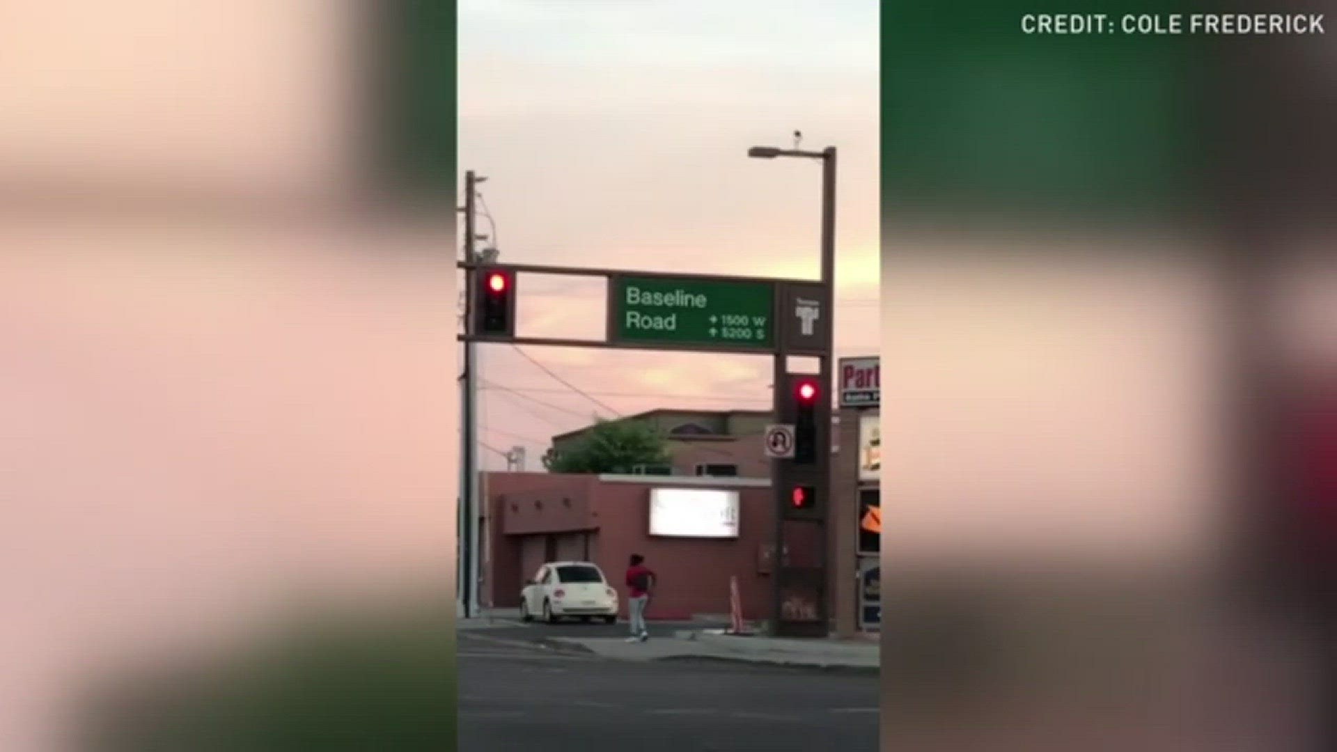 When these two ASU students were on their way to Home Depot Monday afternoon, they had no idea they were about to become internet famous.