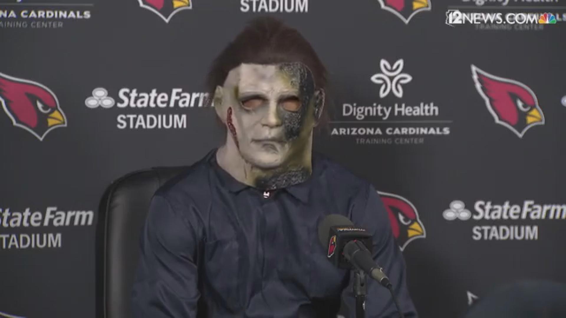 The Cardinals safety had some fun during a press conference on Thursday.