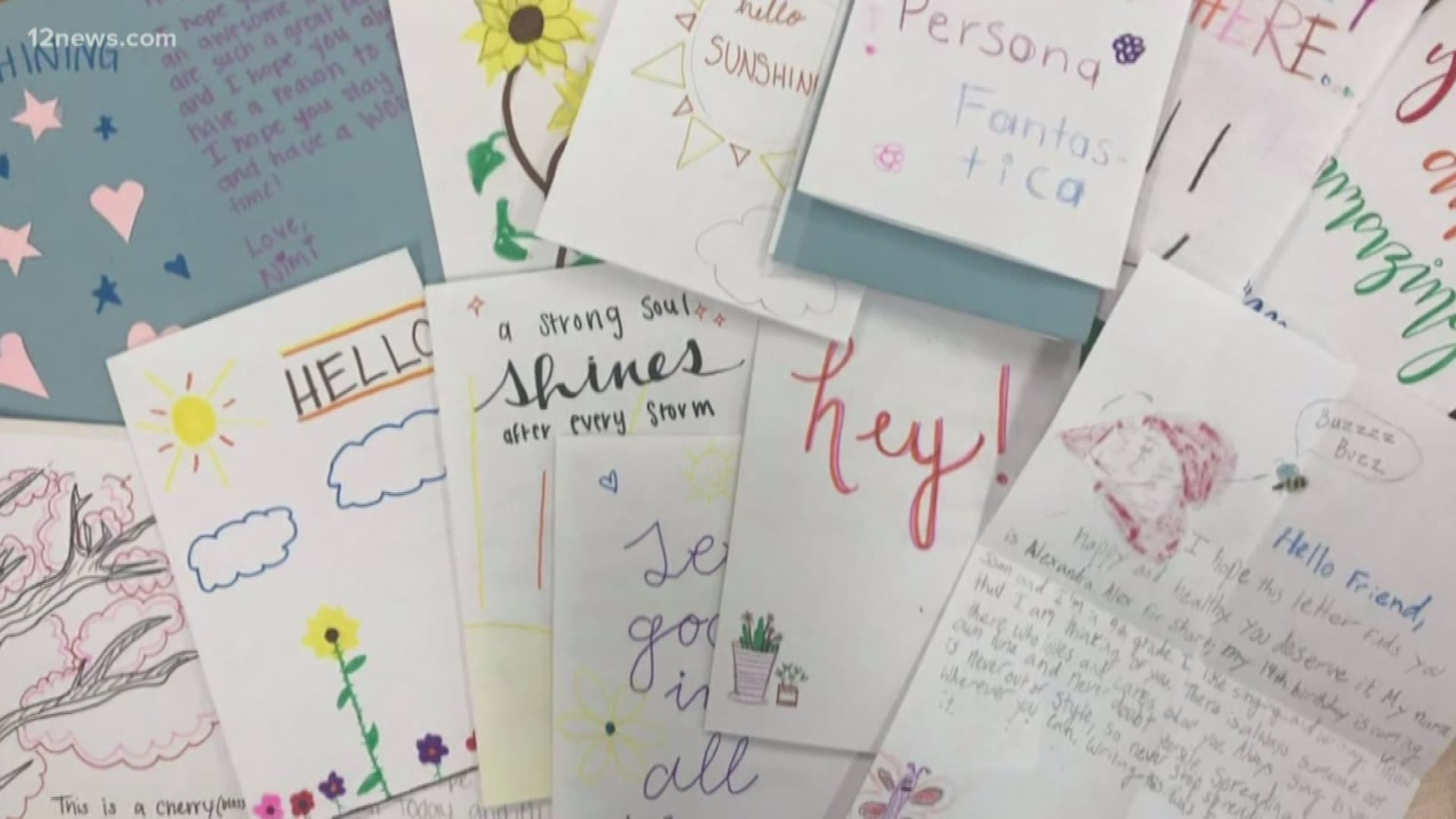 A high school senior in Anthem wants us to share the love by writing letters to seniors. Team 12's Vanessa Ramirez has the latest.