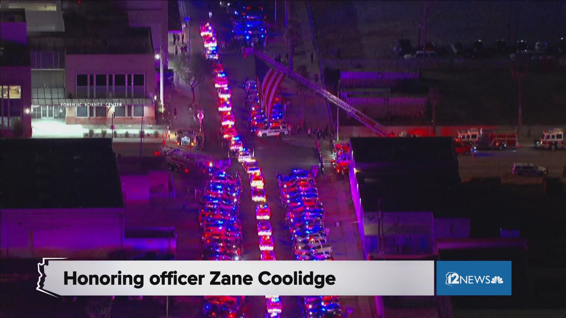 Officer Zane Coolidge died Friday after being shot in the line of duty on Tuesday.