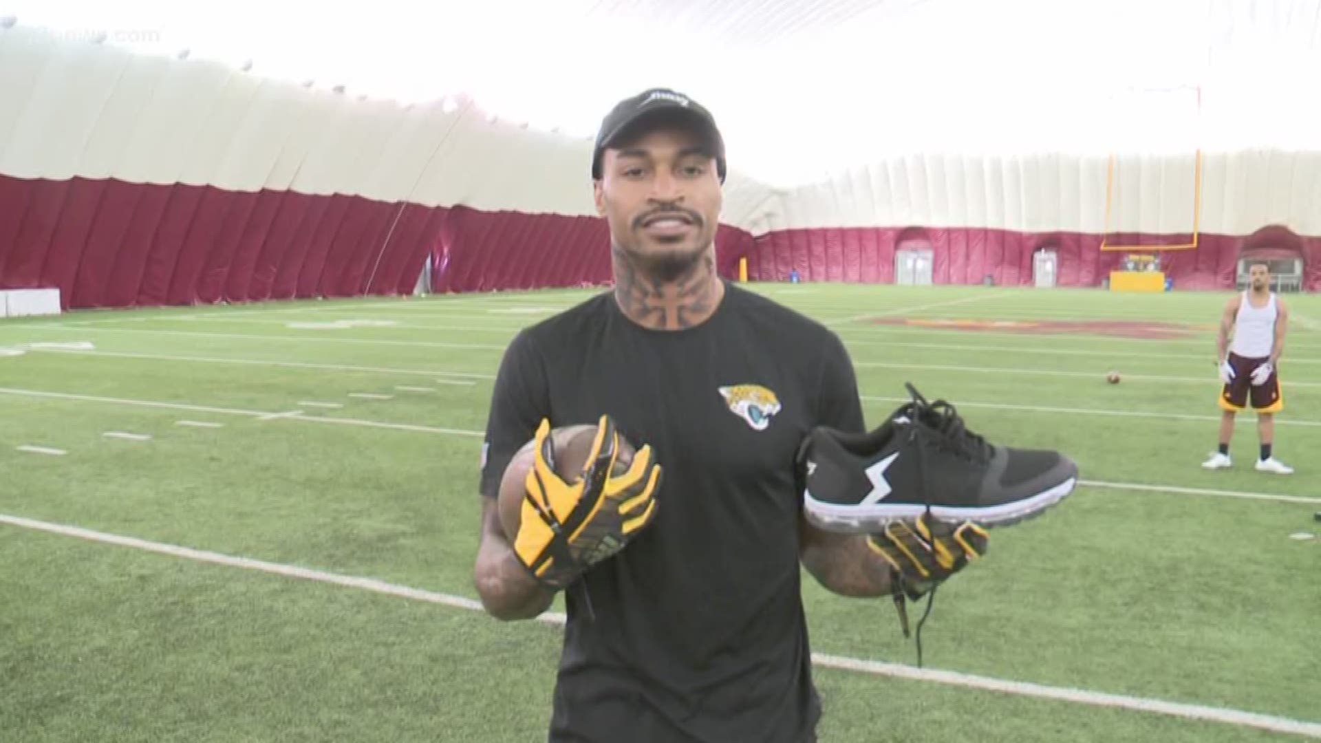 Former ASU wideout Jaelen Strong is rehabbing from ACL surgery last December, but he's also working on a new line of affordable training shoes.