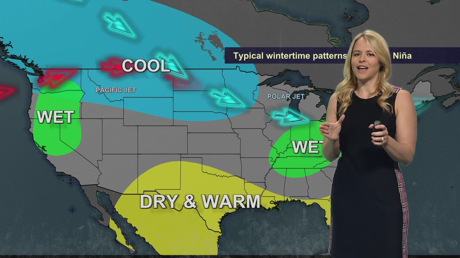 12News meteorologist Lauren Rainson explains the La Nina weather pattern and how it affects the storm systems in Arizona.