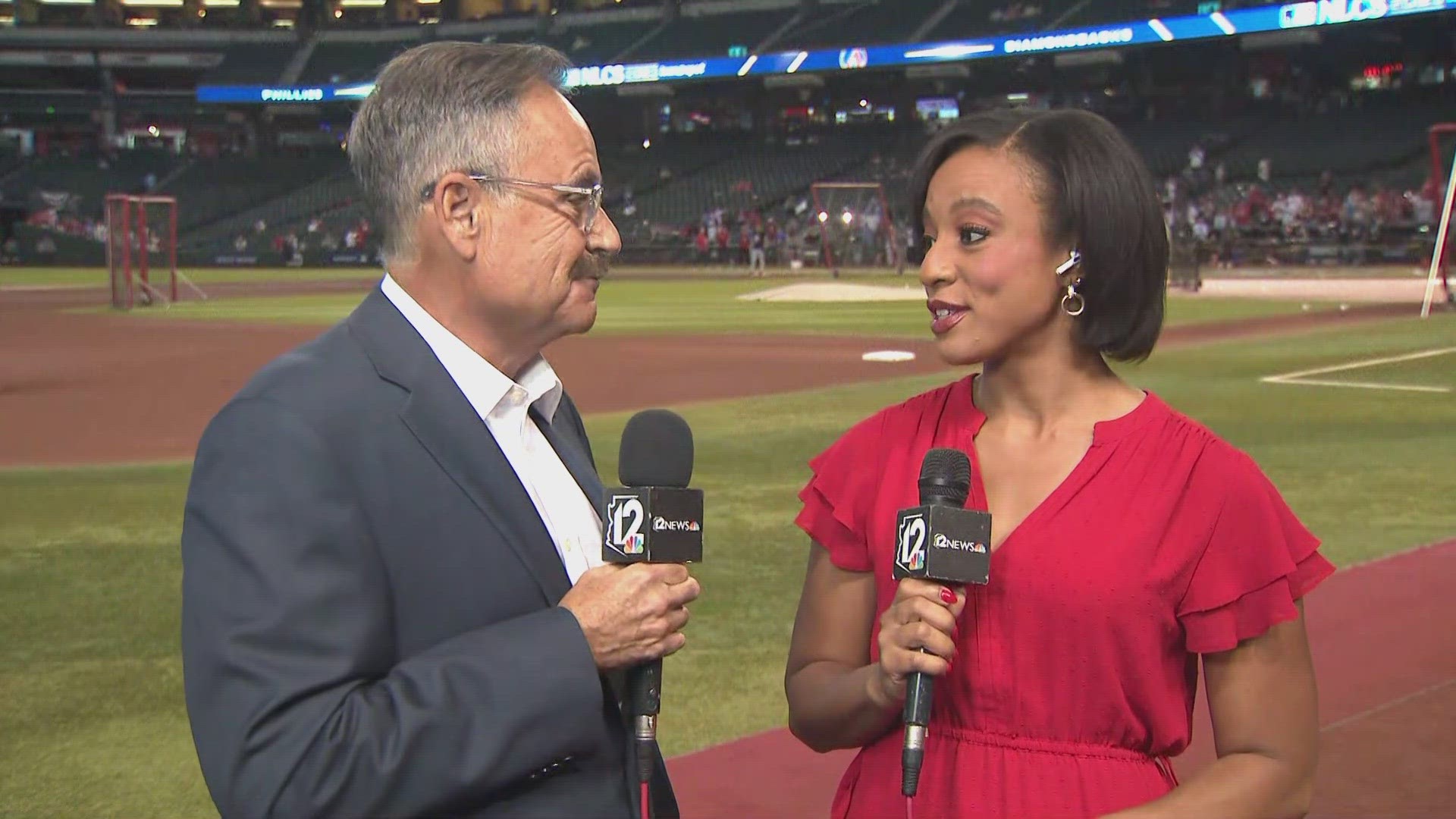 Ahead of NLCS Game 4, 12News Mark Curtis talks about the challenges and triumphs of the Diamondbacks during NLCS Game 3 with 12News Lina Washington.