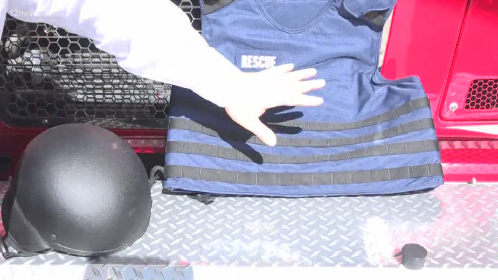 There is a need for bullet proof body armor for firefighters in active shooting emergencies, and Tempe is well-equipped with vest, helmet and med-kit and Mesa has been approved also. Note: The video provided by Tempe FD is a drill.