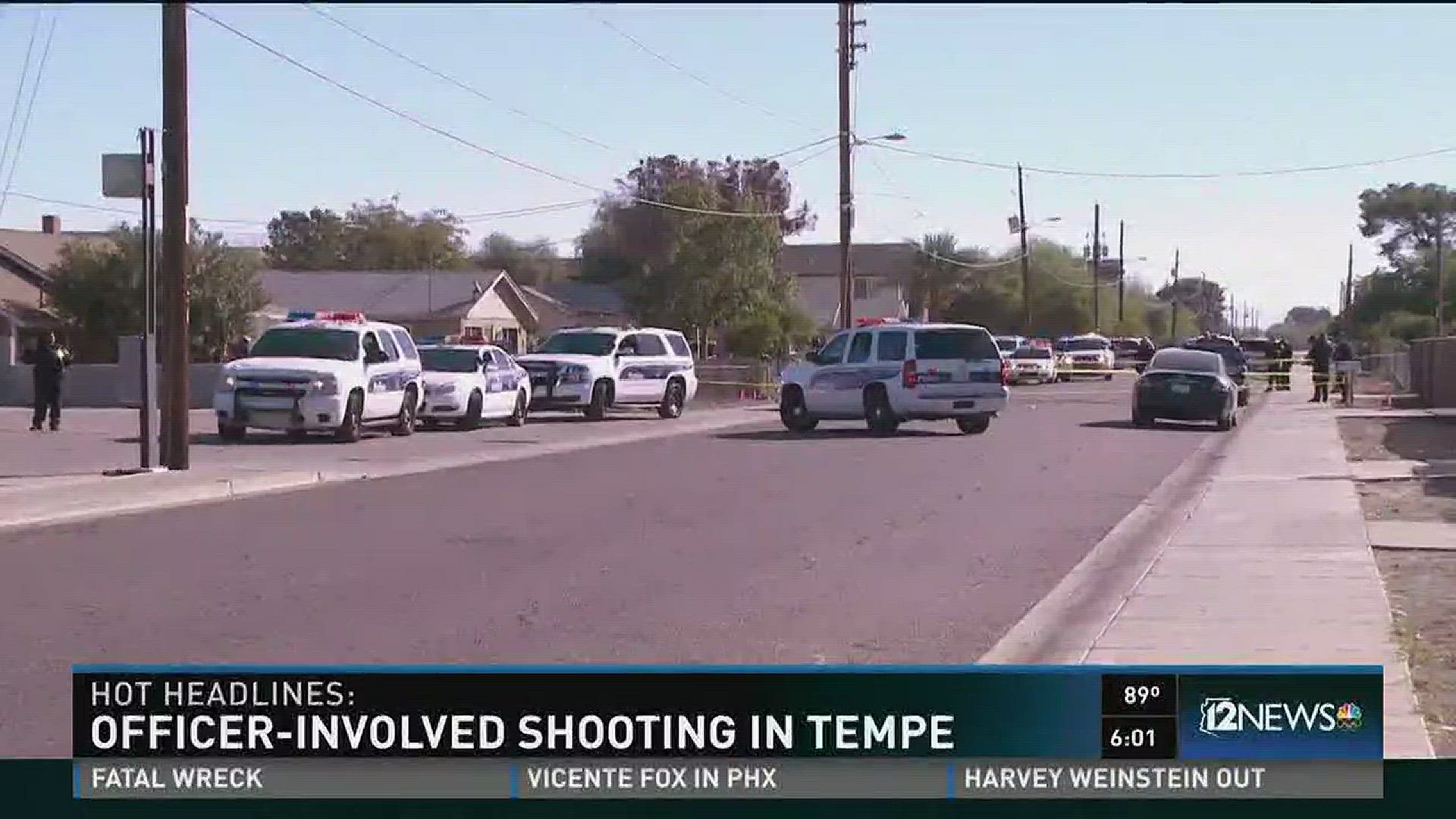Tempe and Phoenix police departments worked together to arrest a carjacking suspect who ran from police and shot at officers Saturday morning.
