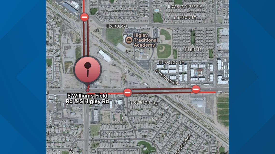 Train blocked busy Gilbert intersection, police say