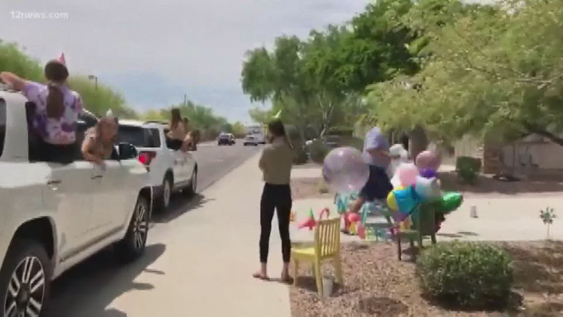 Grace turned 13 over the weekend and the Peoria Police Department made sure her birthday was a special one.