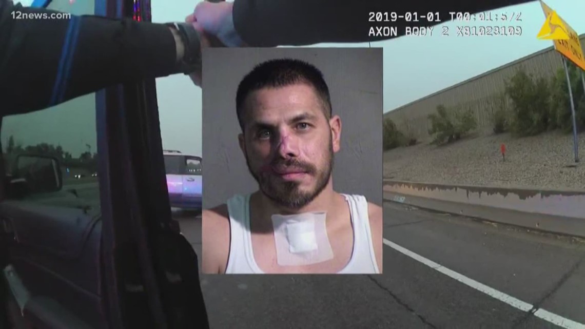 Body cam video has been released of a shooting of an alleged bank robber who wasn’t armed at the time police stopped him after a 40-minute chase on New Year's Eve.