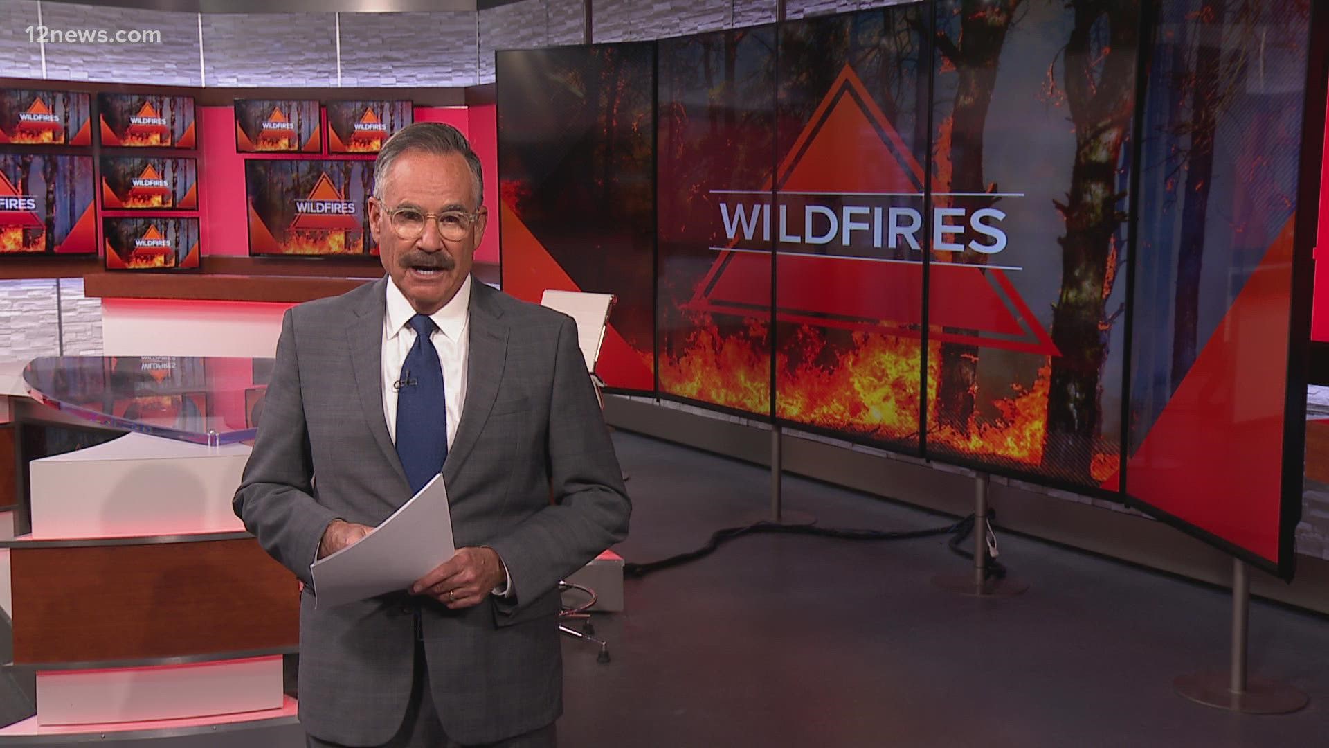 Two wildfires burning in Northern Arizona are forcing evacuations and road closures, it's time to rally the Valley with the Suns and more headlines.