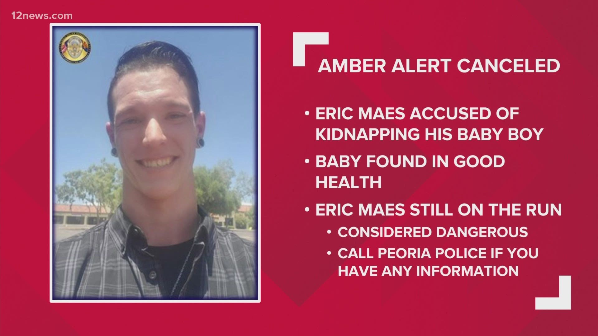 An AMBER Alert was canceled after a 10-month-old child who was taken by his father was found safe. The man is still on the run. Team 12's Matt Yurus has the latest.
