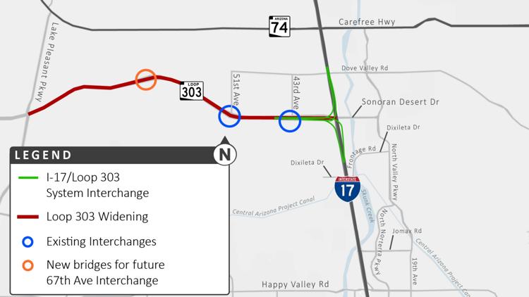 Loop 303 widening project will start this weekend | 12news.com