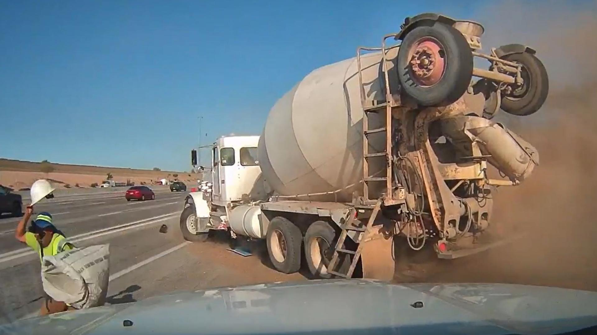 A cement truck crash in Mesa left one person severely injured on June 11.