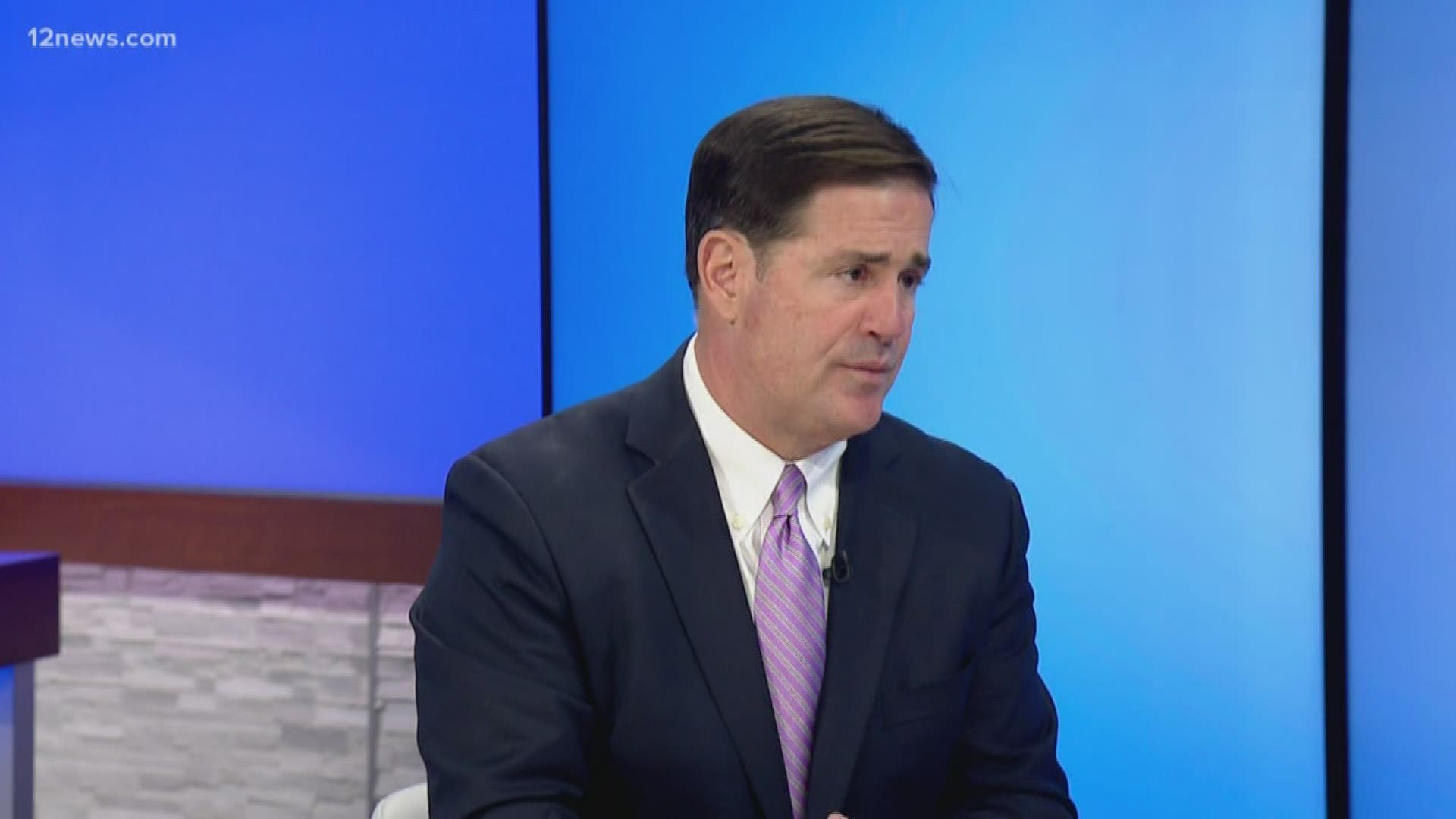 Arizona Gov. Doug Ducey said an impeachment may further divide Americans. He noted that early ballots will be mailed in 1 year for the presidential election.