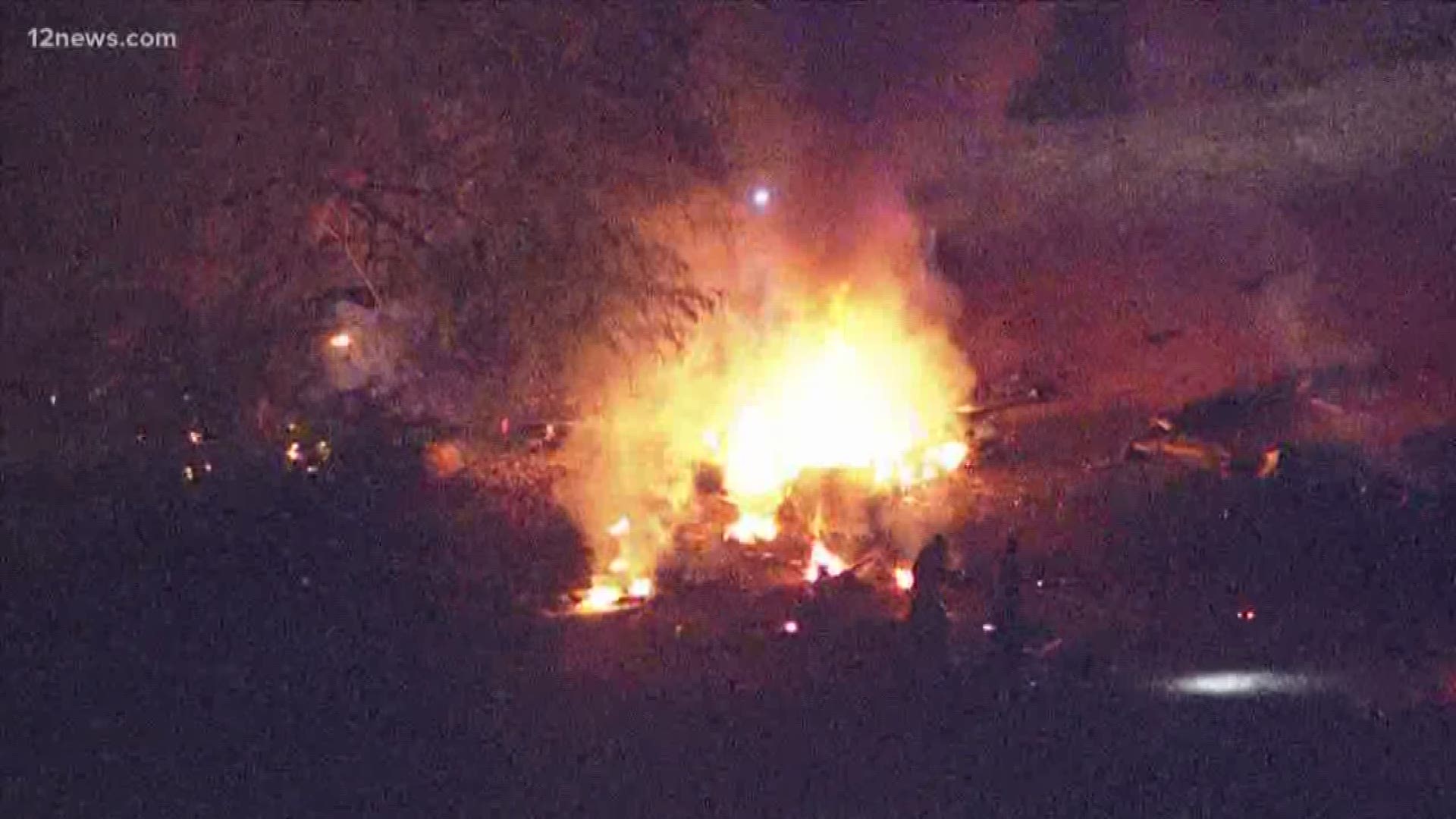 FAA officials said a Piper PA24 crashed onto the golf course at TPC Scottsdale and caught fire after takeoff.