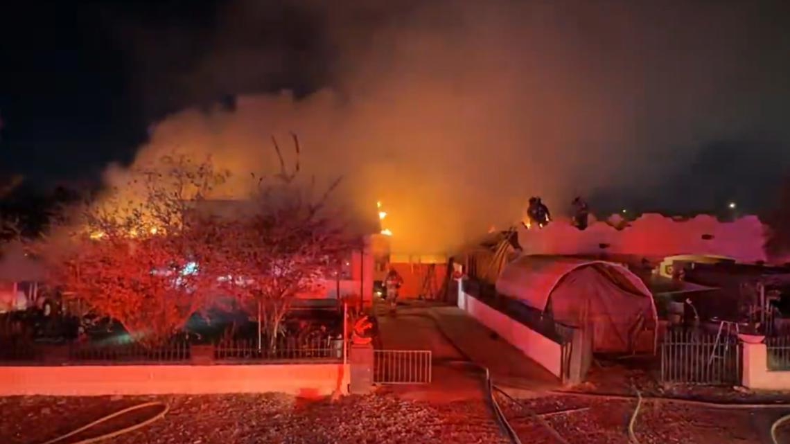 Triple house fire in Phoenix leaves 11 displaced, animals rescued