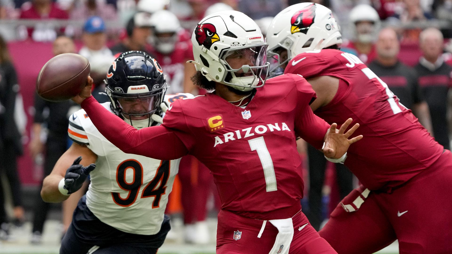 Los Cardenales de Arizona vencieron 29-9 a los Osos de Chicago dentro de la Semana 9 de la NFL 2024