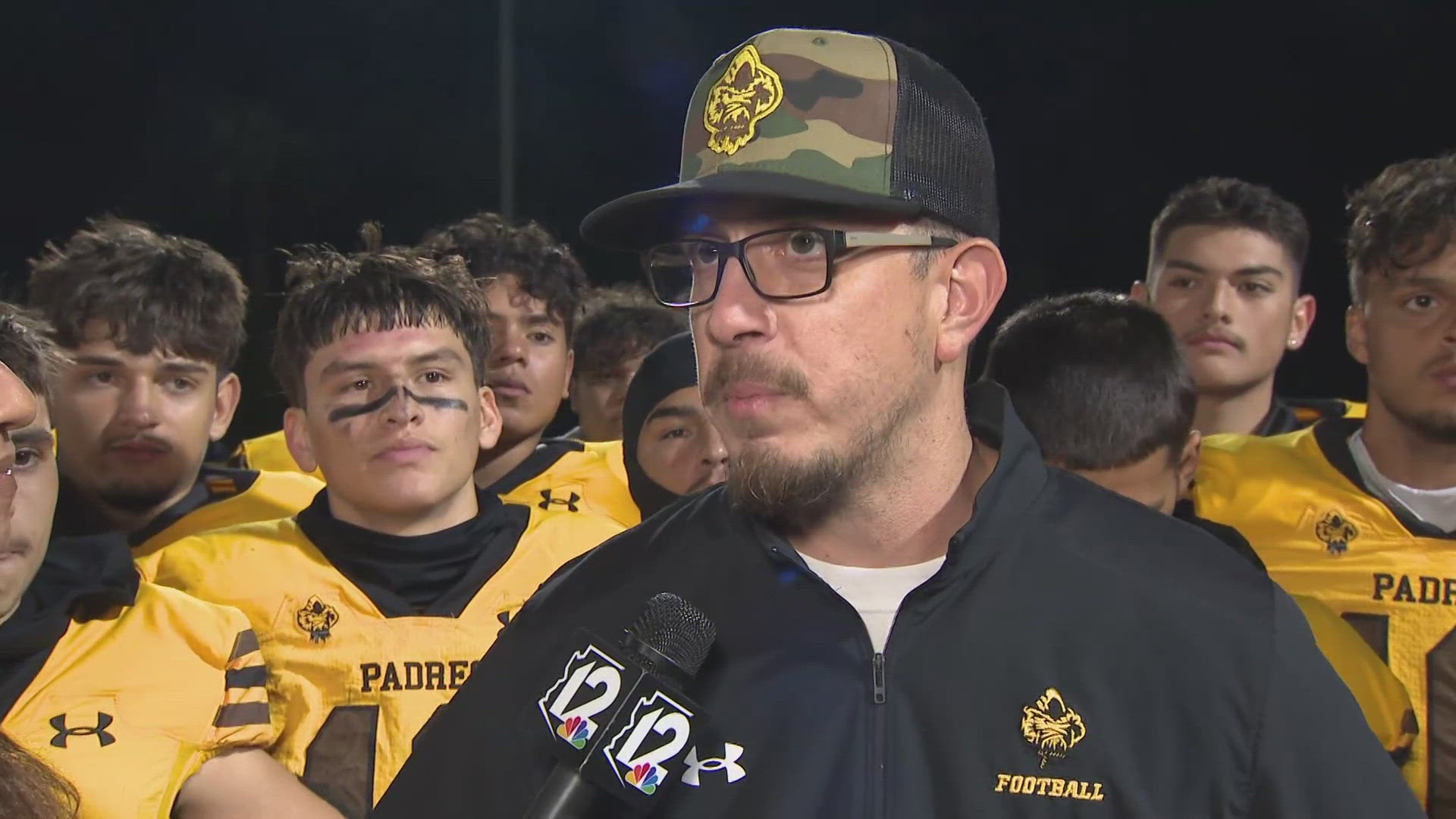 After Marcos de Niza's loss to Snowflake, 12Sports journalist Lina Washington spoke to Padres head coach Anthony Figueroa. Watch the interview above.