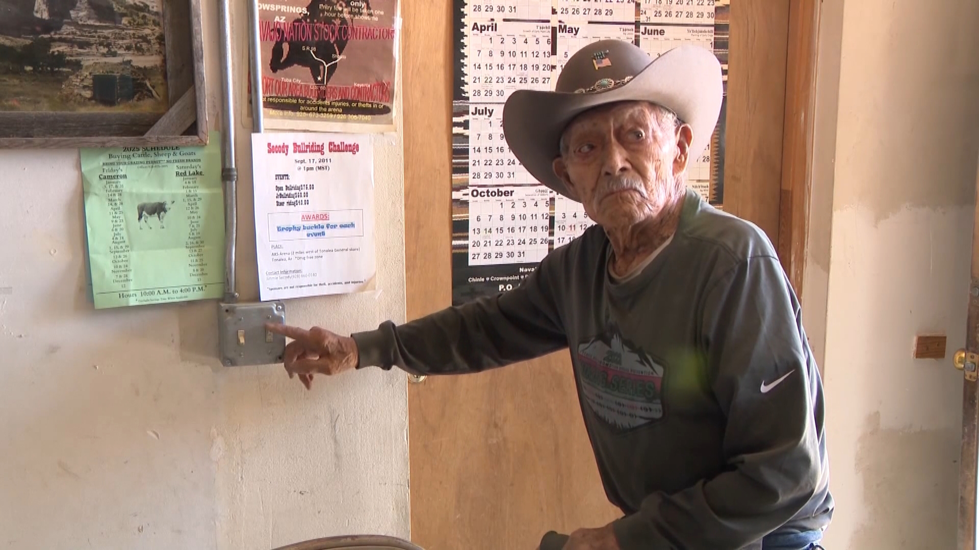 After being on a wait list since 2017, 94-year-old Chee Secody finally got power for lights in his home (and his power tools) for the first time.