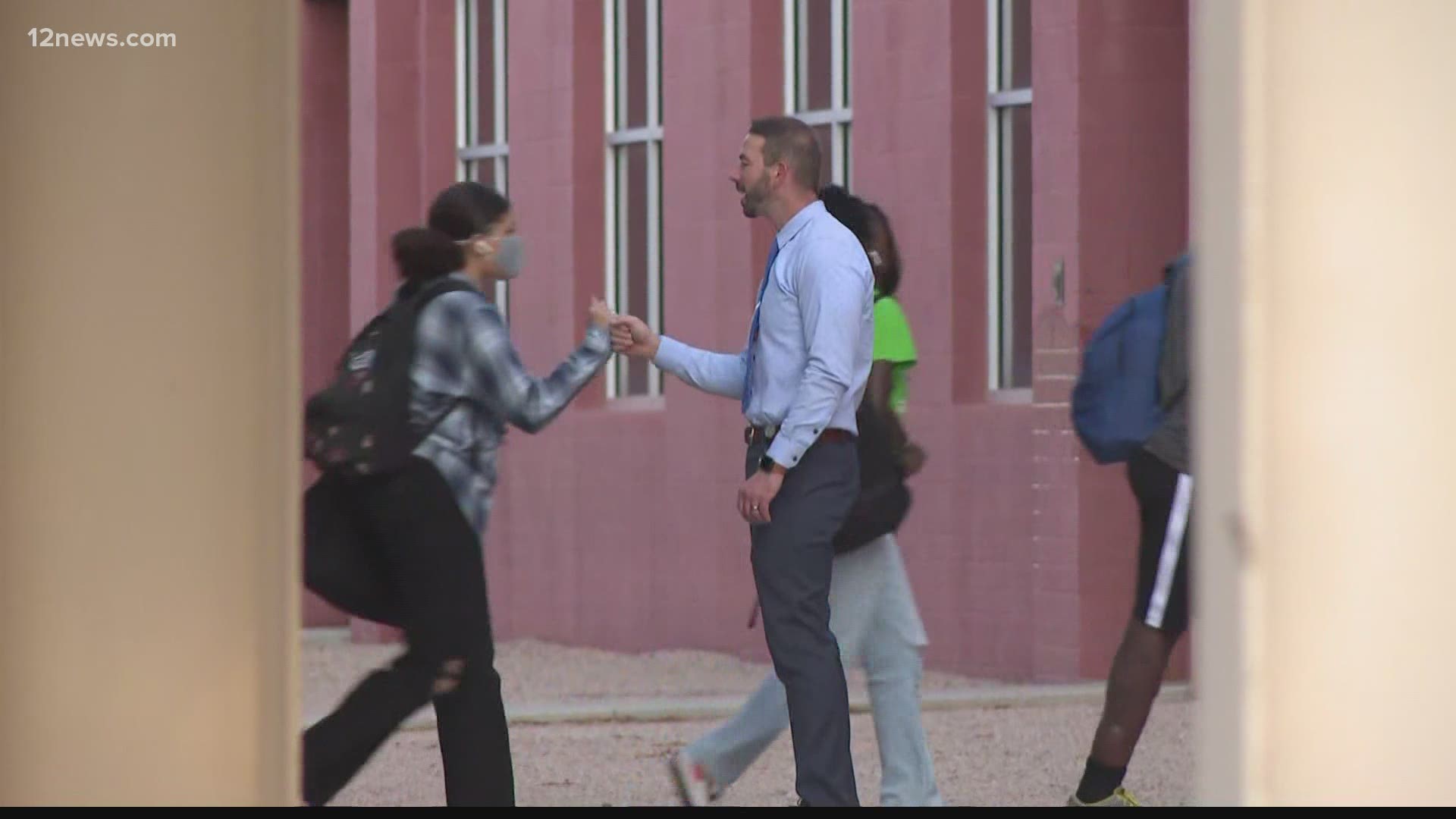 It's hard to believe, but for some students, it's back to school time. San Tan Valley students were welcomed back on Wednesday by Pinal County Sheriff Mark Lamb.
