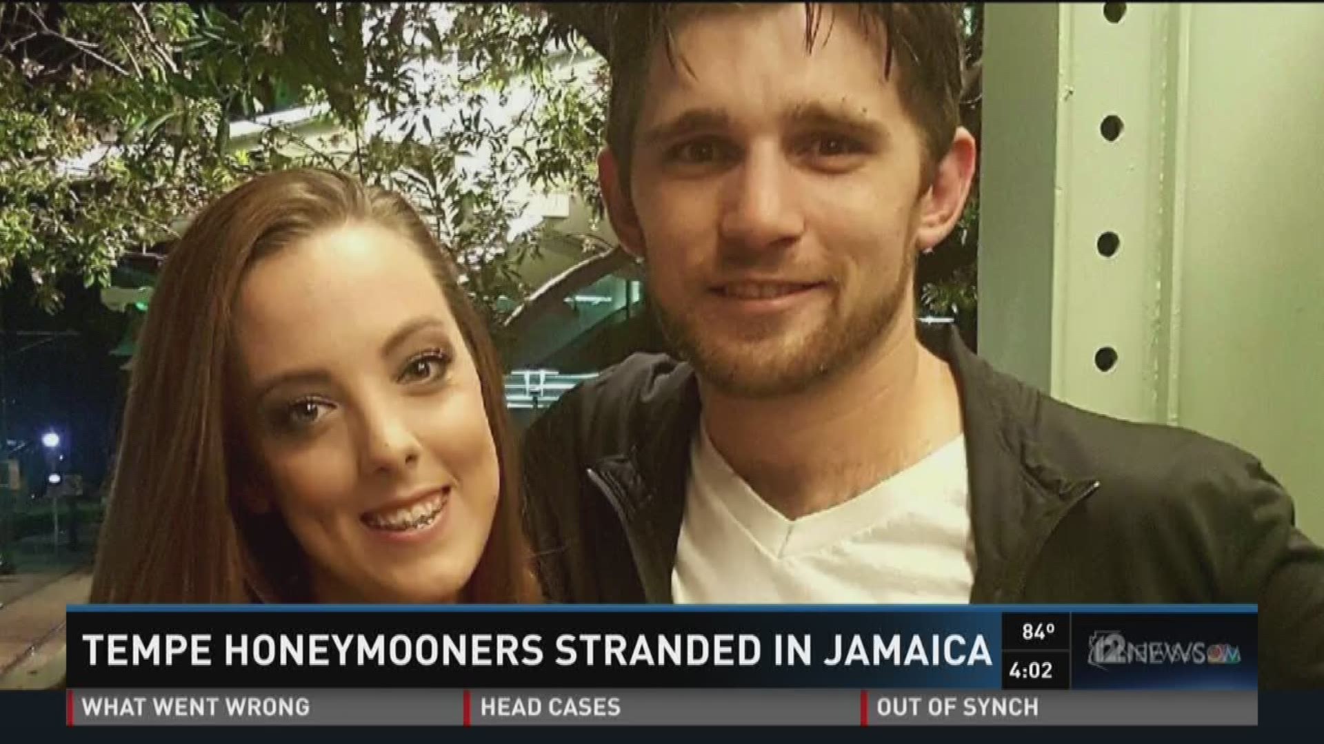 Tempe honeymooners stranded in Jamaica