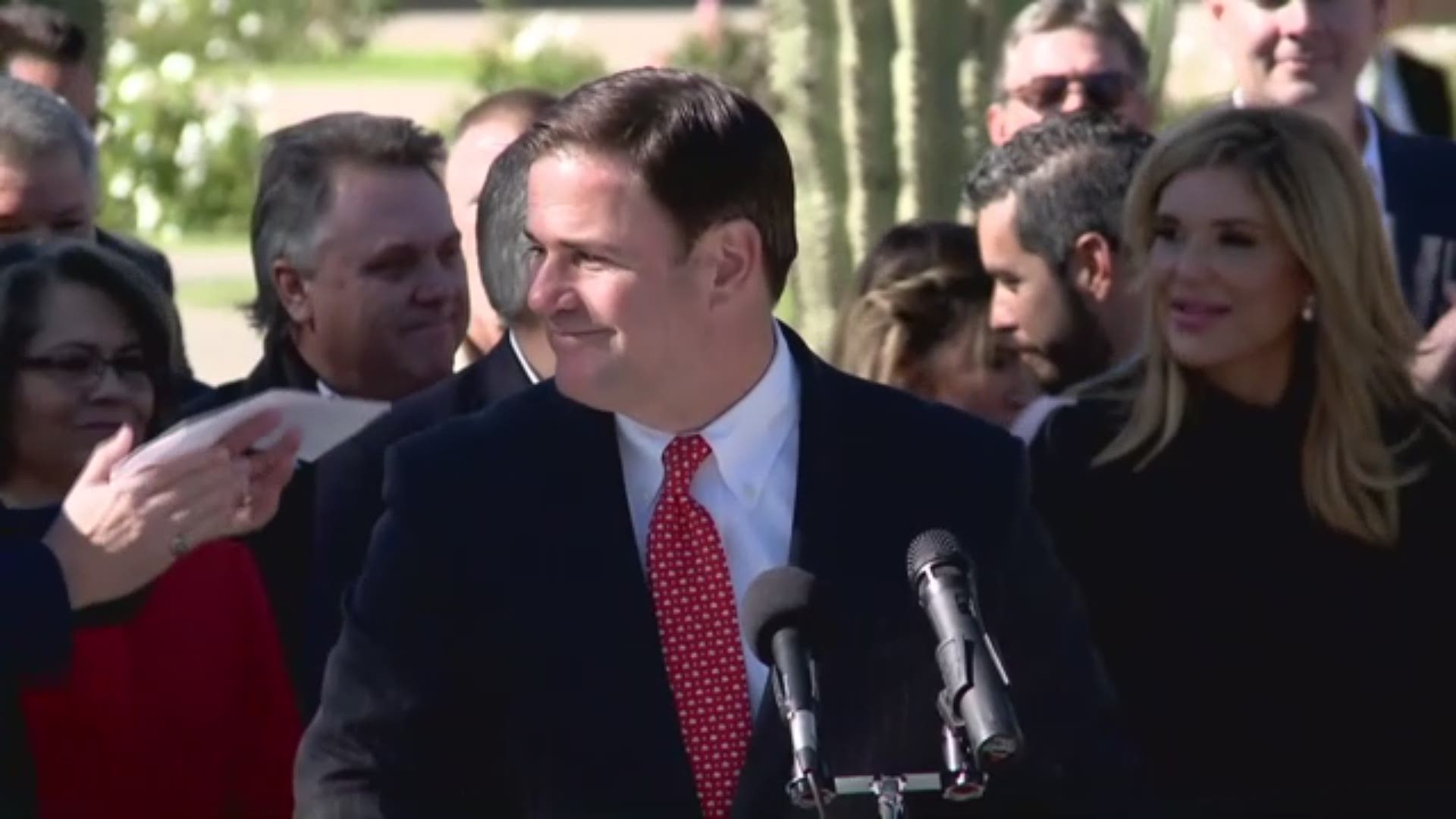 Gov. Doug Ducey makes economic development plan to bring 2,000 jobs to Arizona.