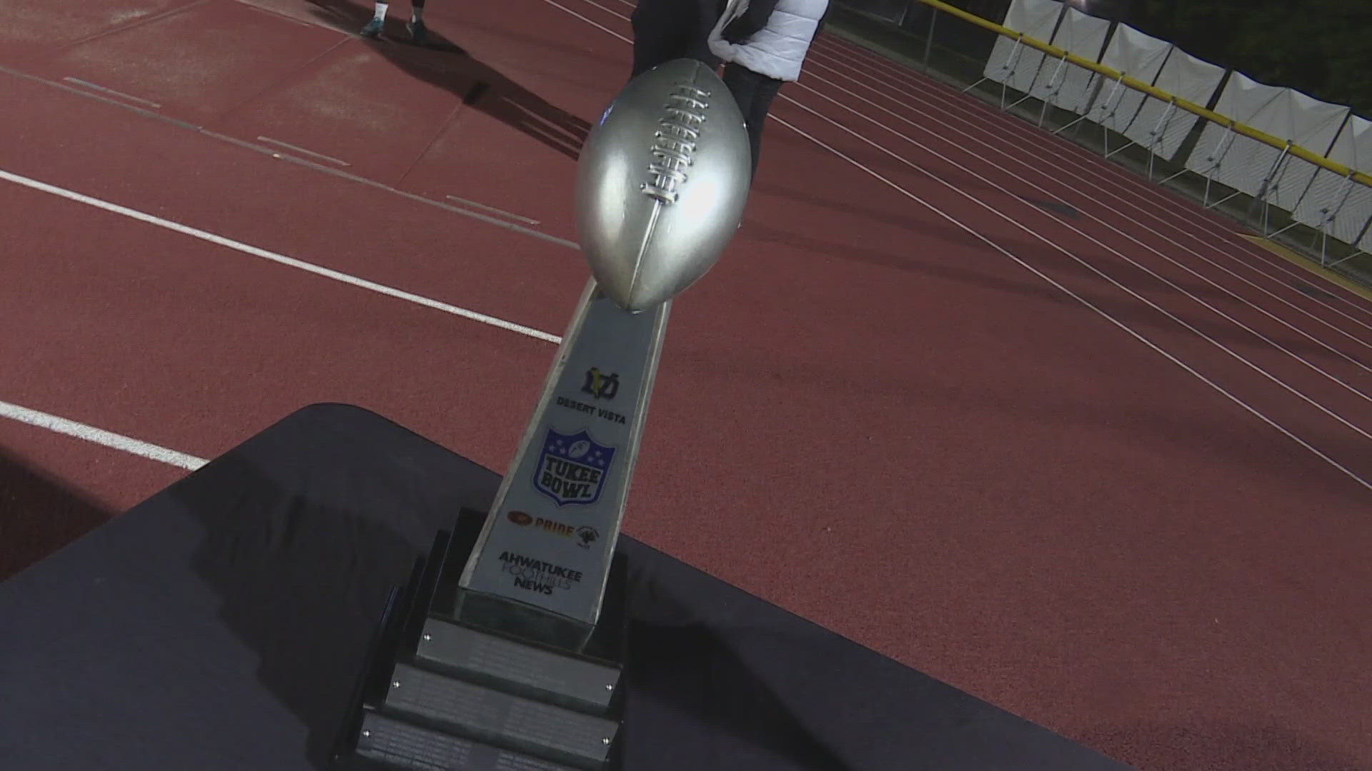 Mountain Pointe won the 28th edition of the Tukee Bowl and will wait to see if they will get to host a playoff game. Watch the highlights above.