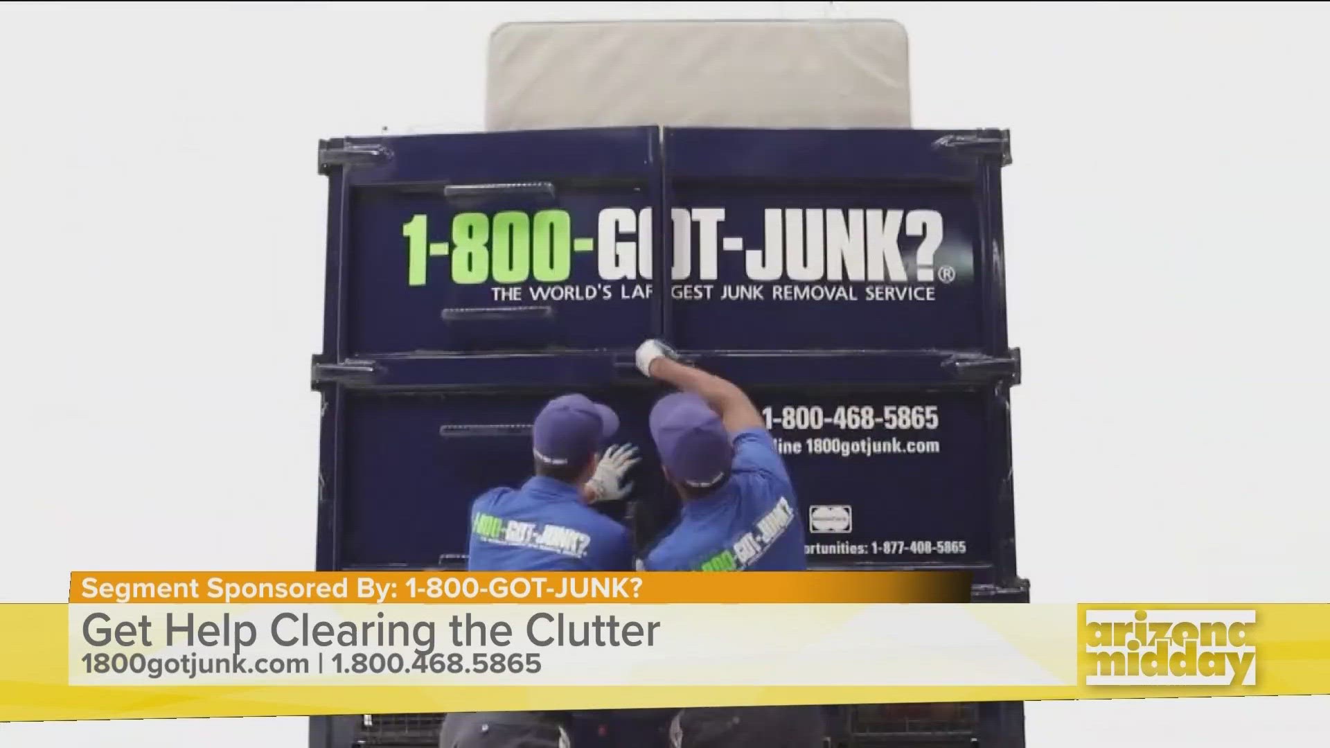 Jeremy Mummert explains how easy it is to book 1-800-GOT-JUNK to remove unwanted items from your home or business.