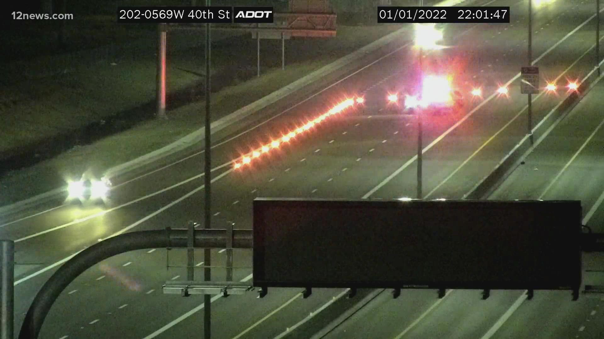 Crash closes eastbound lanes of Loop 202 freeway