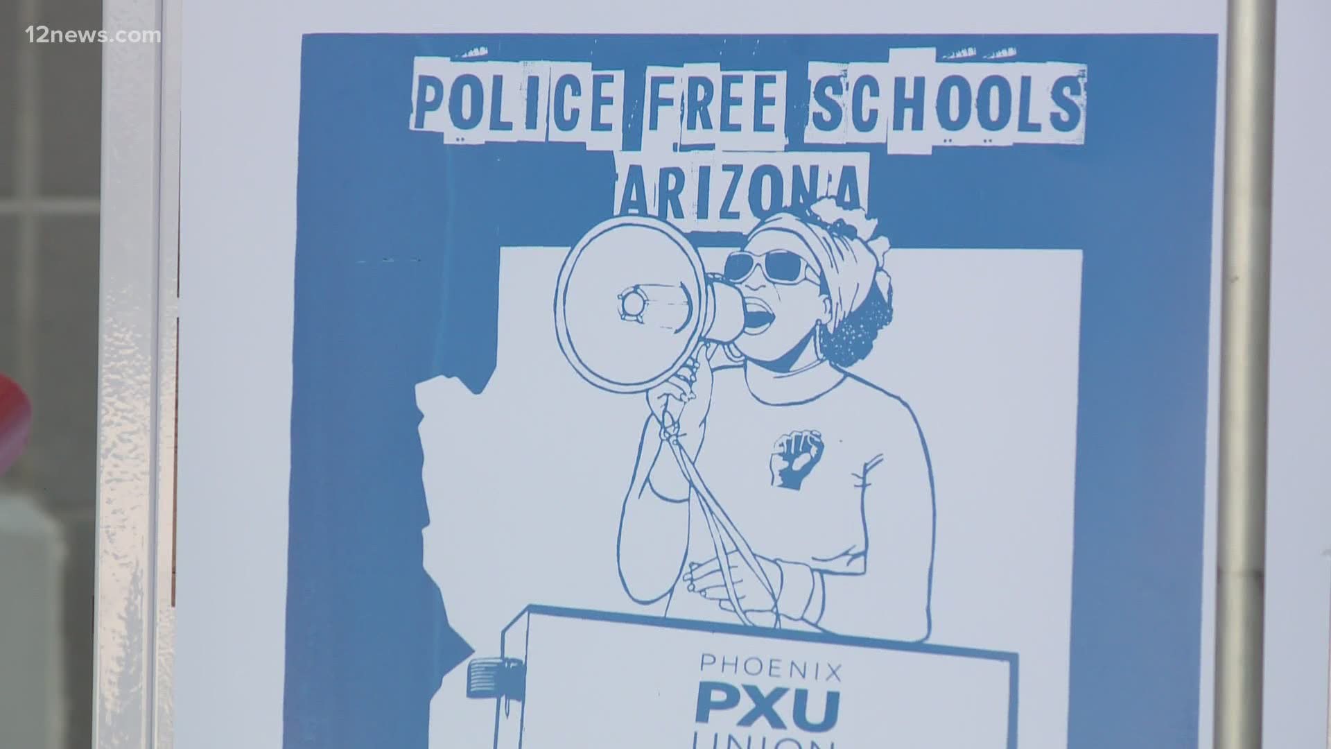 A group of students, parents and teachers are questioning the timing of Phoenix Union High School District's decision to not renew their SRO program.