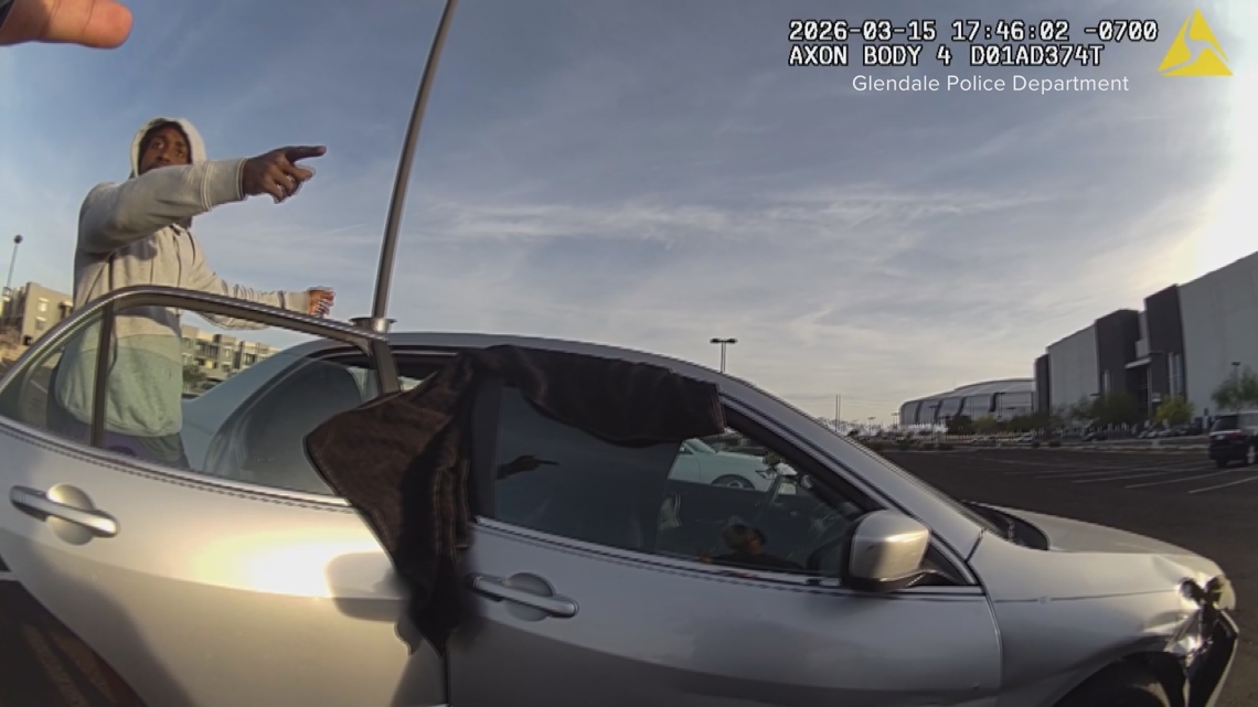 VIDEO: Former Arizona Rattlers player left dog in locked car, police say