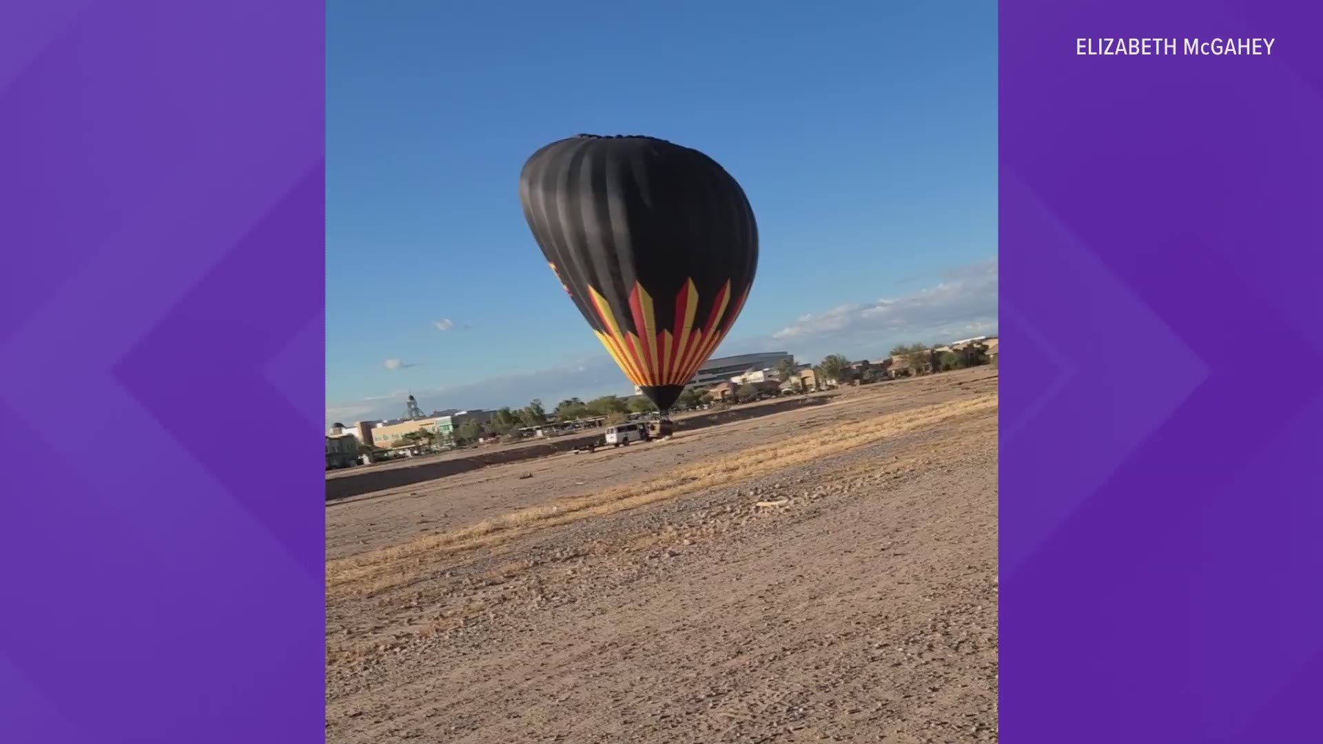 On Dec. 29, Elizabeth McGahey captured this hot air balloon crash in Gilbert. Officials said the 9 people on board the balloon did not have significant injuries.