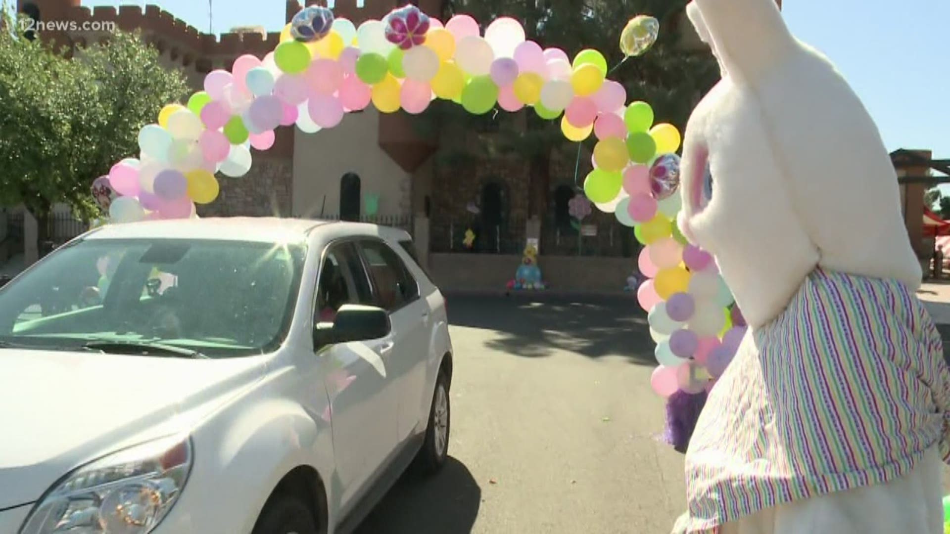 Communities across the Valley are finding ways to celebrate the Easter holiday in unique ways. In Mesa, a drive-thru lets you get in facetime with the Easter Bunny.