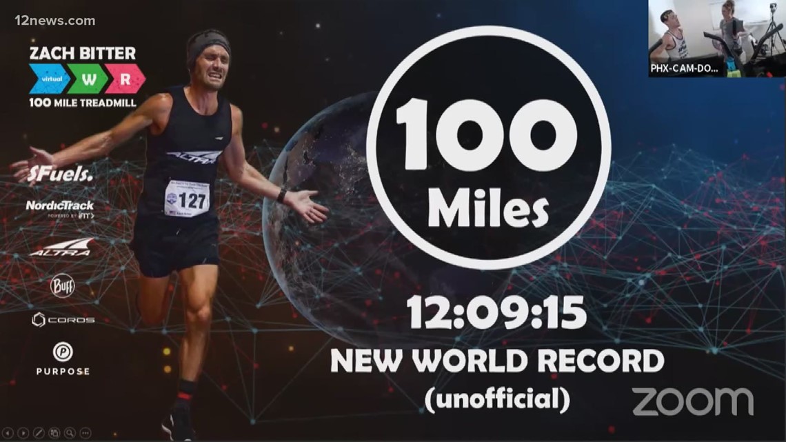 Phoenix man runs 100 miles on treadmill, breaking world record time - 12news.com KPNX
