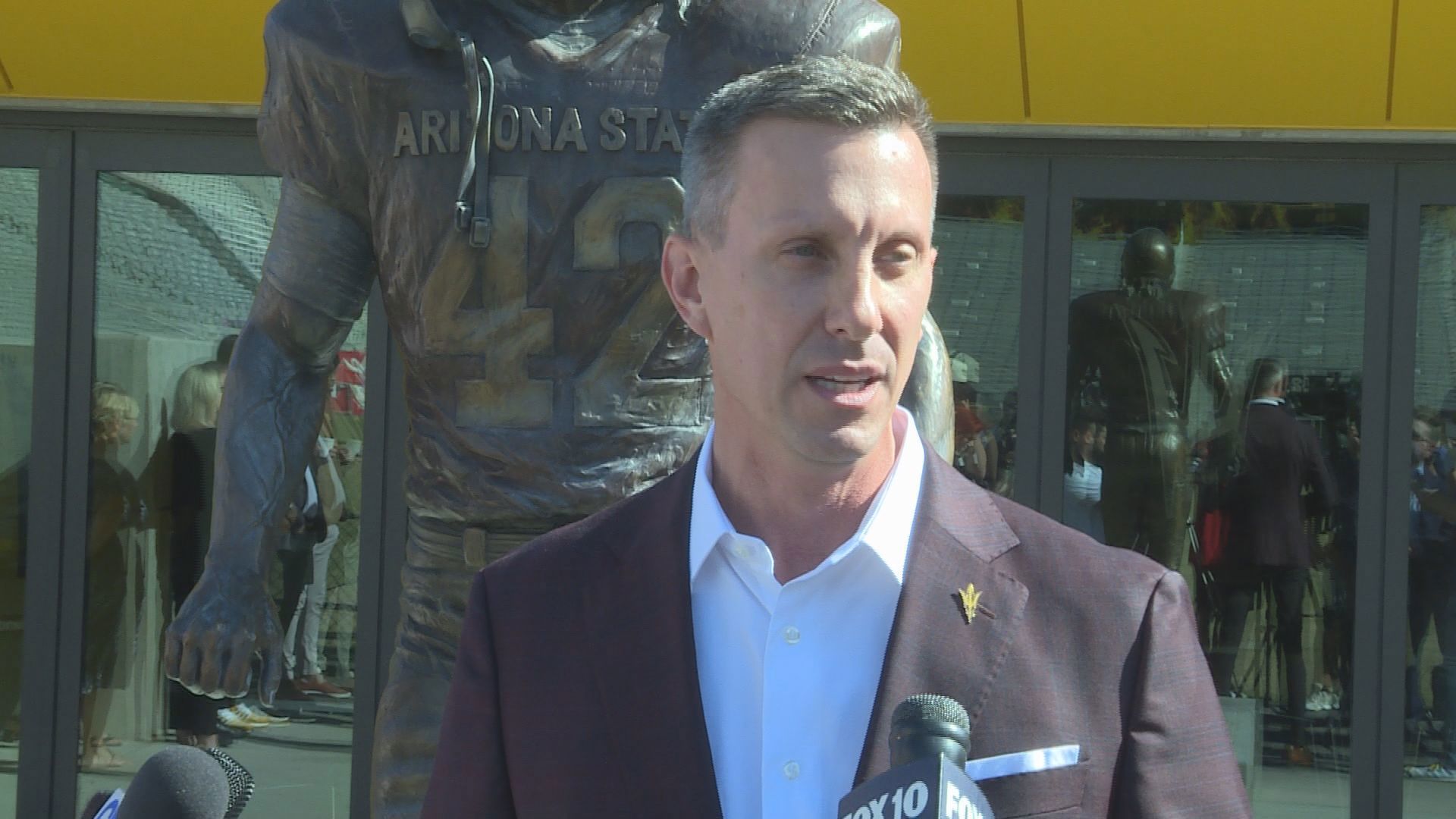 Arizona State University officials announced the introduction of Graham Rossini, the new athletic director, during a news conference on Thursday, May 23.