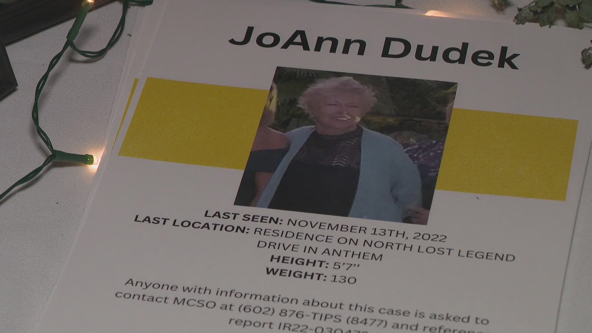 On Wednesday, Nov. 6, a skull was found in New River that has since been identified as Dudek, according to the Maricopa County Sheriff's Office.