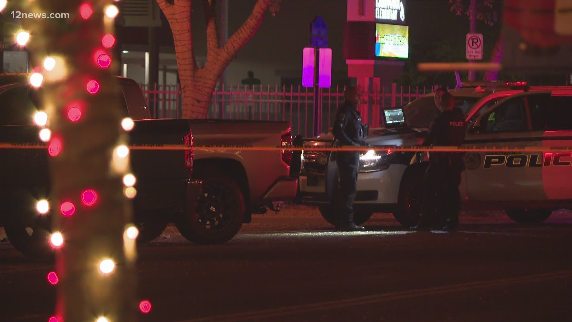 Two people were shot in a vehicle in Glendale. A woman is being treated and a man was pronounced dead.
