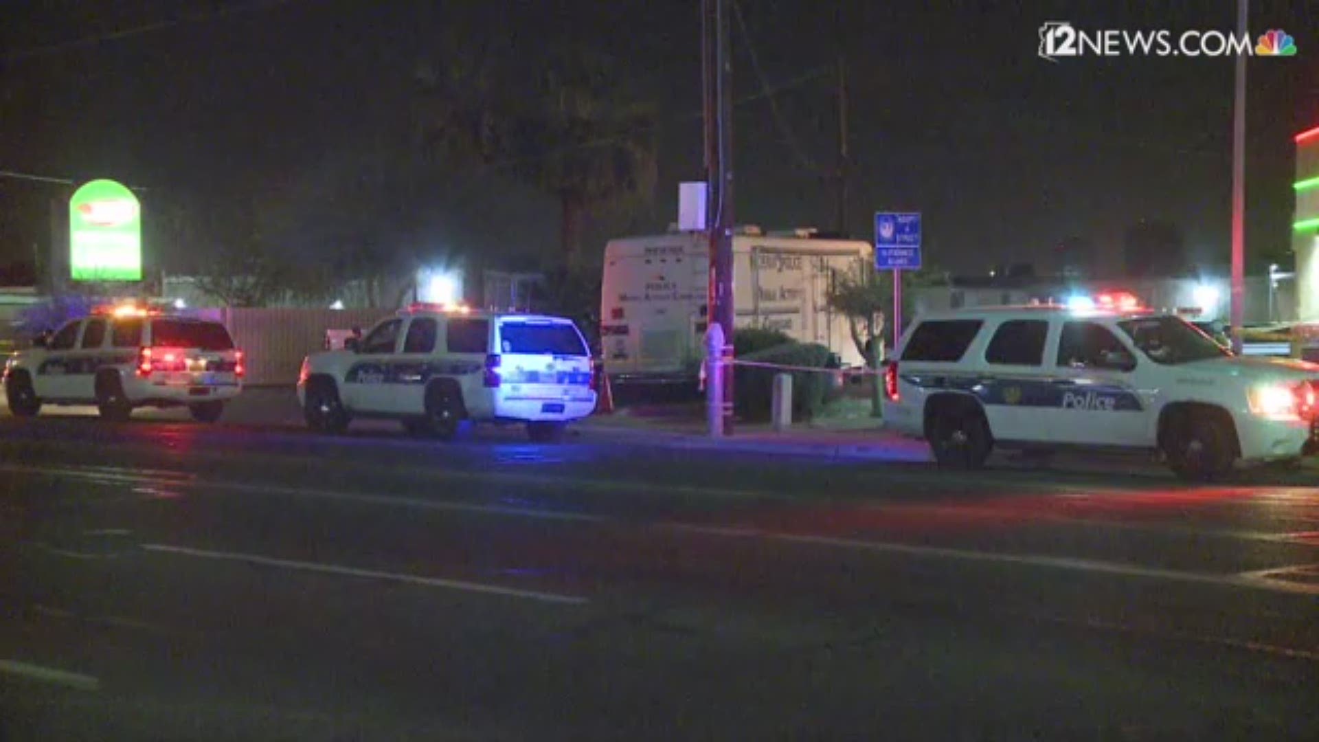 Phoenix police are investigating the shooting deaths of two men found in a parking lot near Indian School Road and 16th Street.