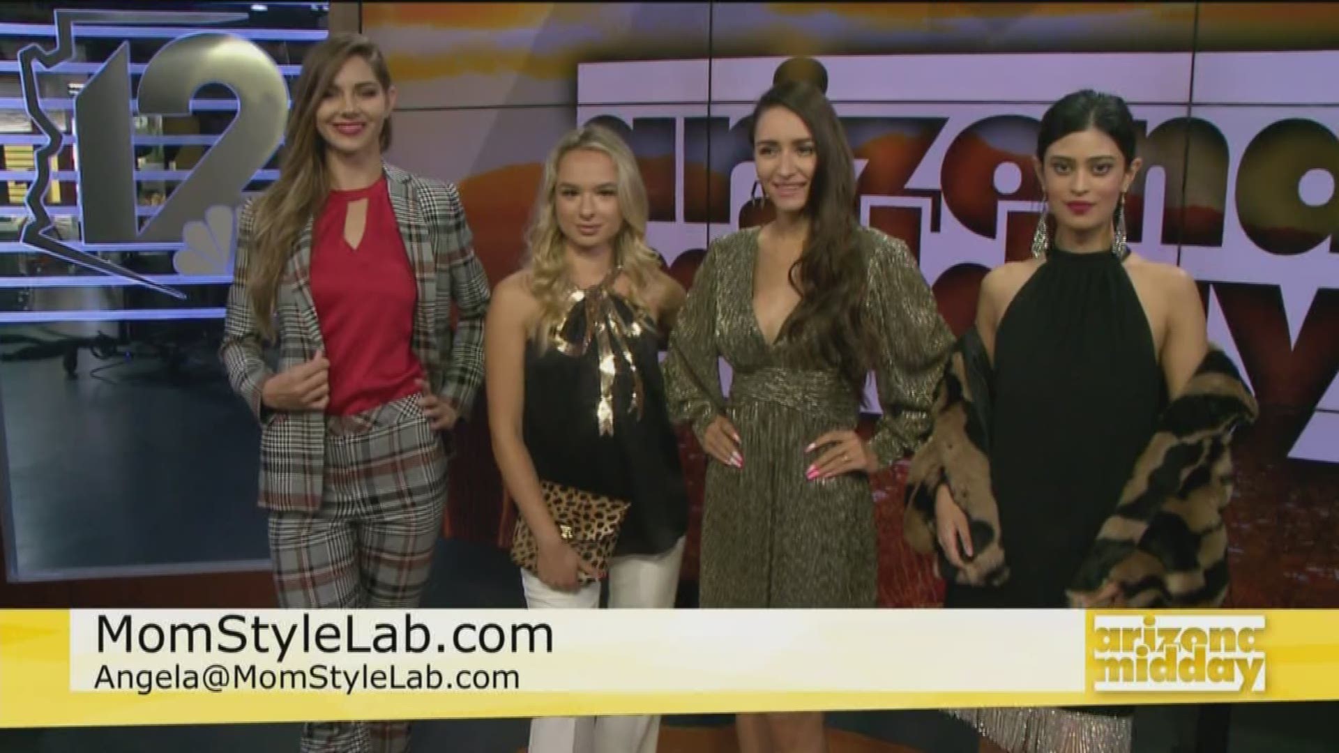 Angela Keller from Mom Style Lab shows us some of her favorite looks and accessories that are perfect for the holiday season and how to get a great discount!