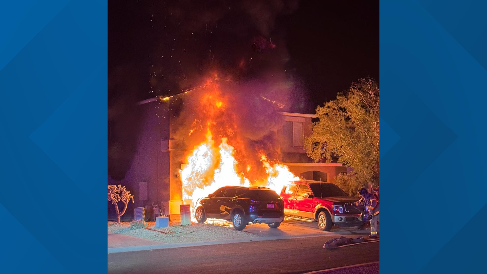 Firefighters rescue dog from fire started by e-scooter in San Tan ...