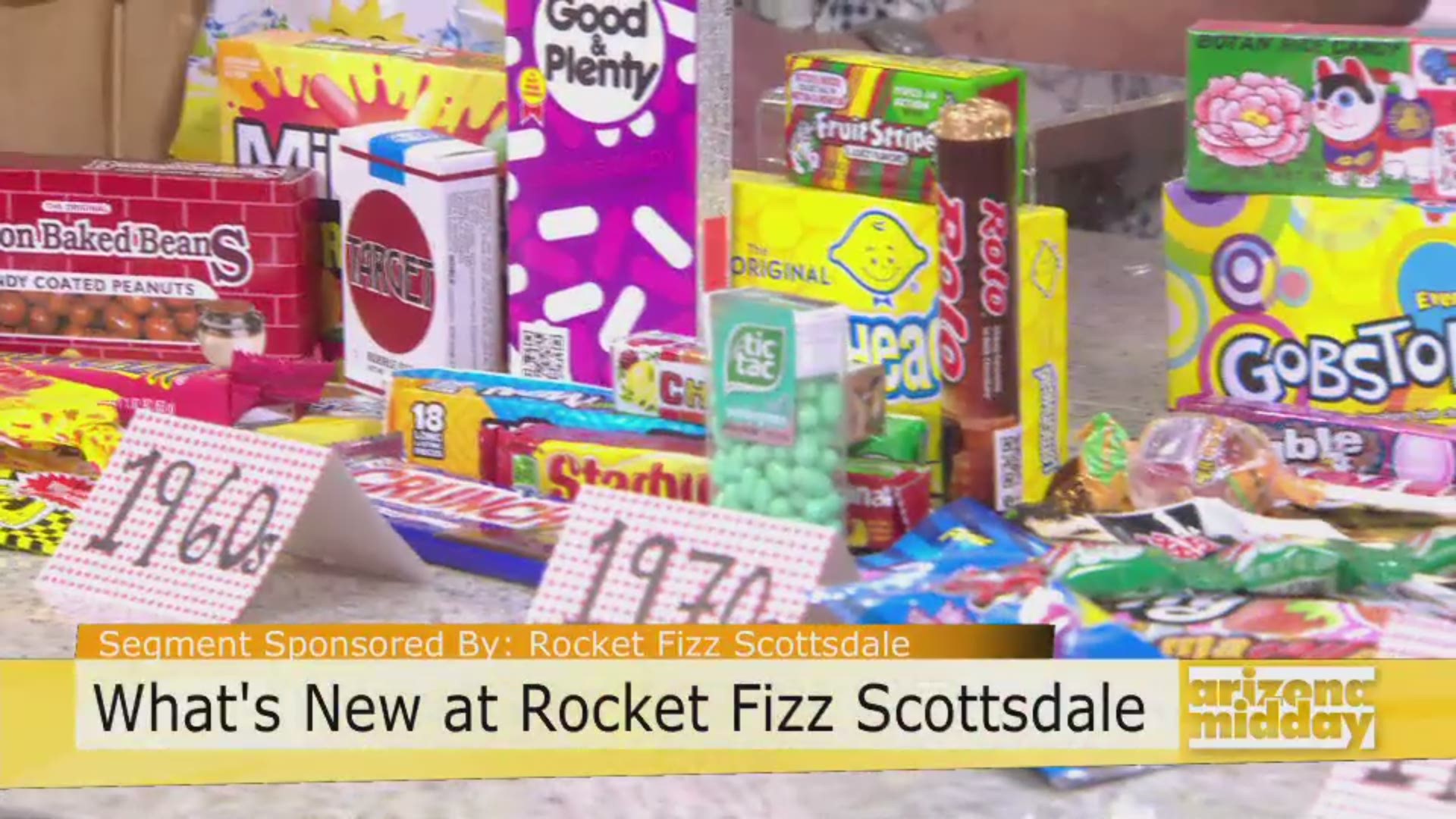 Sue Engdahl shows us all the candies you can find at Rocket Fizz Scottsdale – candies from the 1950s to what’s trending now!